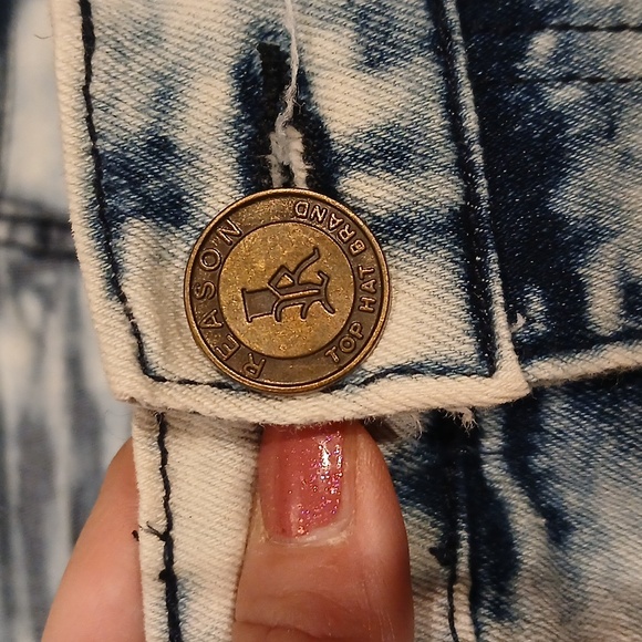 {Reason} premium denim Biker Straight Leg Acid Wash mens 36 NWOT - Picture 5 of 8